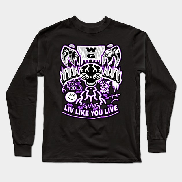 WI3RD GVNG ''LIV'' Long Sleeve T-Shirt by KVLI3N